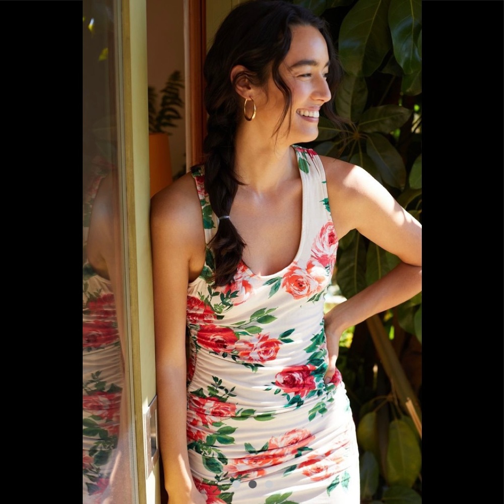 ANTHROPOLOGIE NWT EUREKA FLORAL SUMMER DRESS XL - Picture 2 of 6
